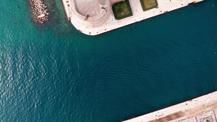 Aerial view of Taranto city, Italy - Puglia