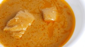 Chicken Thai Curry, close up video clip