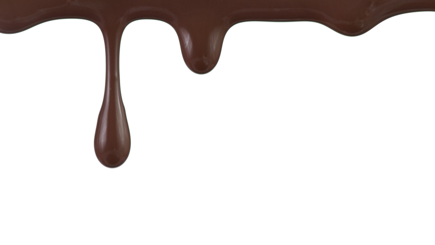 Super Slow Motion Shot of Dripping Melted Chocolate at 1000 fps. | Shutterstock HD Video #1080742808