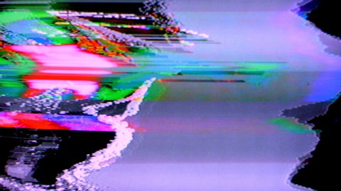 Glitch Noise Static Television Vfx Visual Stock Footage Video (100% ...