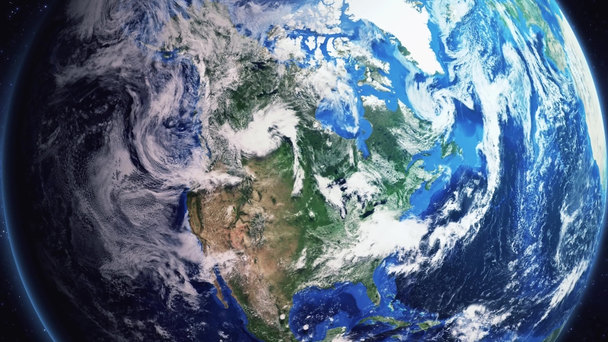 Zoom of the earth from space to the city. 3D Animation. Zoom in to the city Chennai. Stock video footage. 4K