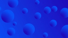 Animation of mega sale in white and colourful text over blue spheres and white dots on blue. digital interface, online shopping and retail concept digitally generated video.