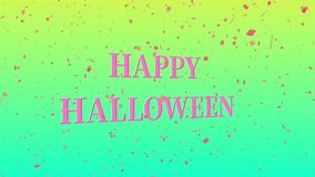 Halloween text background animation motion graphics