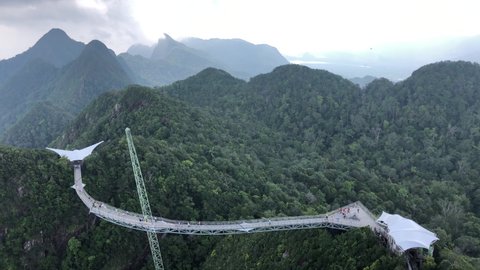 The Langkawi Sky Bridge in Langkawi Island, Malaysia