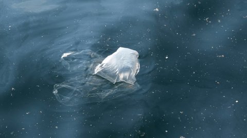 Nylon bag and pollution in the sea surface 