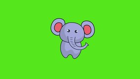 green screen elephant blue and pink. blue and pink elephant walking pictures