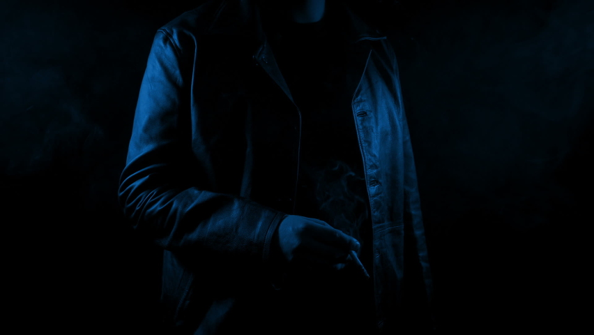 Tough Guy Smokes In The Dark
