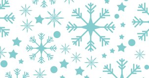 Animation of winter sale text over stars. christmas sale, winter, tradition and celebration concept digitally generated video.