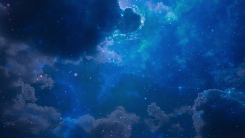 Blue Sky and Nebula Loop background. stars space background for scientific. star sky space background | Shutterstock HD Video #1080860561