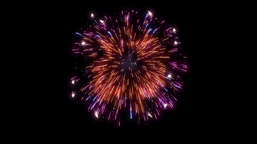 Christmas colorful fireworks background  .  2022 happy new year. | Shutterstock HD Video #1080908321