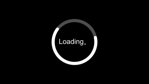 Animation Circle Loading Icon Transparent Background Stock Footage ...