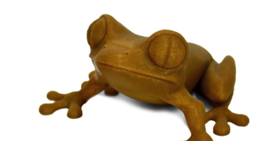 Objects printed by 3d printer Isolated on white background.