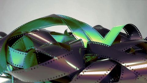 Unwrapped Roll Of Film Background