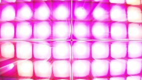 VJ-Loop Dance Floor -A disco dance floor of colorful flashing lights on VJ loop. Perfect for visualization of audio beats in music videos, nightclubs, stage performances, LED screens and projection...