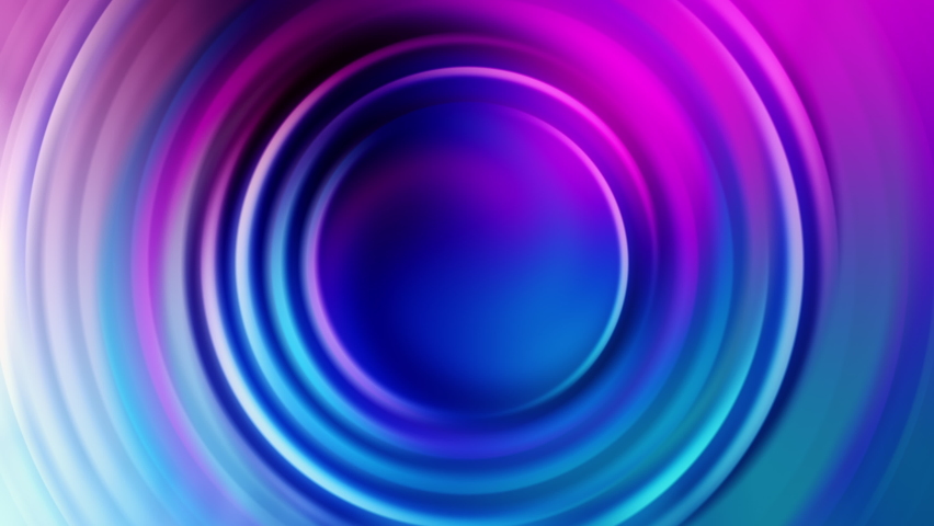 Abstract seamless loop hypnotic of pink blue circles swirl rotate. Glowing hypnotic rings animation. Abstract background for business presentation. Seamless loop 4k 3d render 
 | Shutterstock HD Video #1081027403