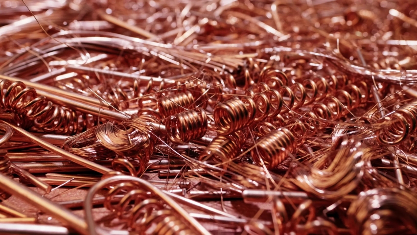 Copper scrap, raw material industry