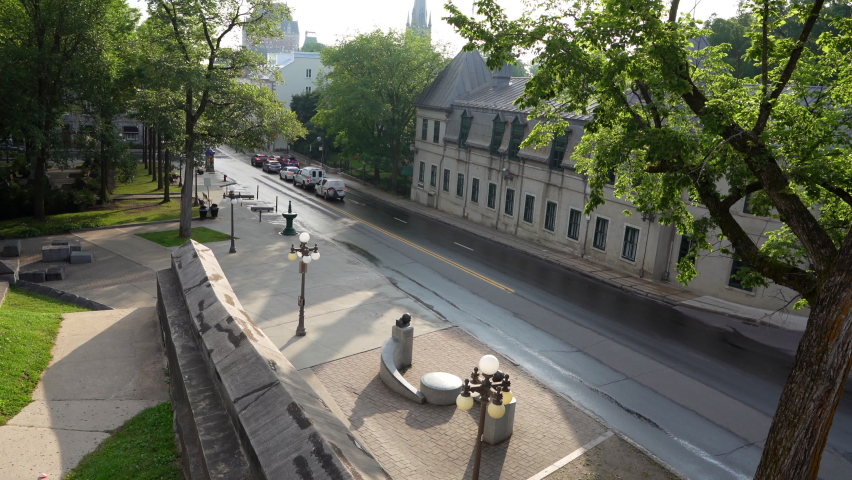 Timelapse of Quebec street in old quebec