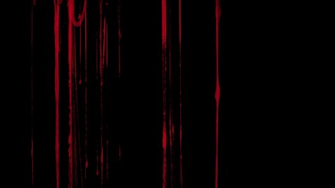 Blood Slime Dripping. Flowing red sticky liquid. Loop 20-seconds Overlay