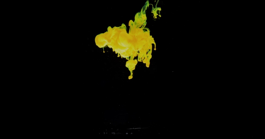 Acrylic colors and ink in water. Abstract background