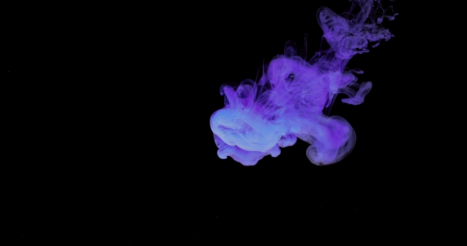 Acrylic colors and ink in water. Abstract background