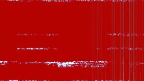 Animation of interference on red background. global data processing and digital interface concept digitally generated video.