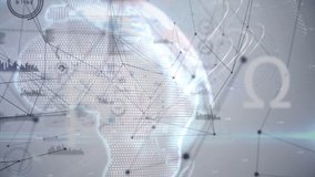 Animation of diverse data processing over globe. global networks, connections, data processing and digital interface concept digitally generated video. - Powered by Shutterstock - Get 15% off with code: PIKWIZARD15
