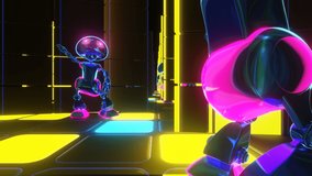 Martian disco of funny robots 02 - Powered by Shutterstock - Get 15% off with code: PIKWIZARD15