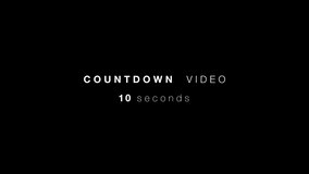 Stylish and beautiful countdown video clip.