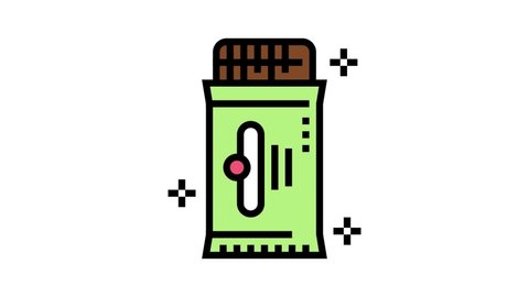 Candy Shop Product color icon animation