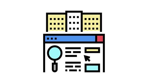 Business Finance Audit color icon animation