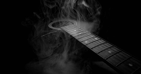 Guitar fretboard with sliding in