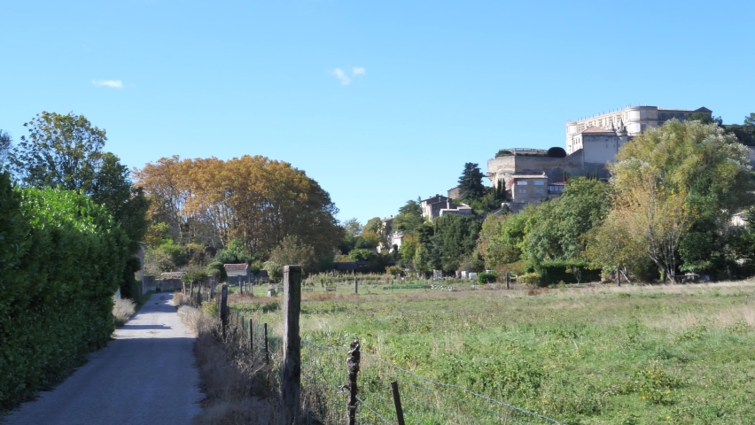 A view of the nice village of Grignan. France, the 22th October 2021.