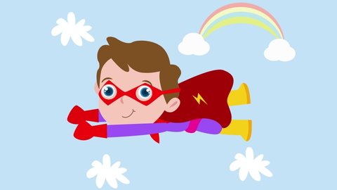 Flying cape cartoon Stock Video Footage - 4K and HD Video Clips |  Shutterstock