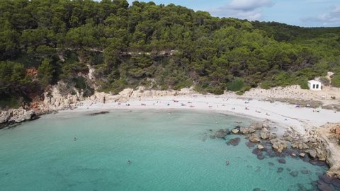 discovery of a paradisiacal beach in the south of menorca