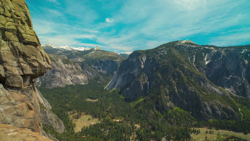 Video from the Upper Yosemite Falls trail viewpoint, Yosemite national park