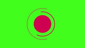circle green screen. moving circle image. circle animation green screen. circle gift. 4k video footage