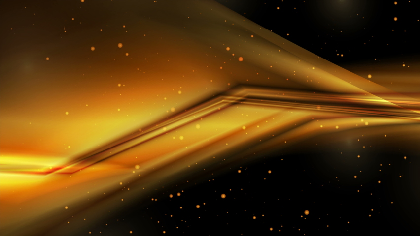 Shiny abstract golden motion background with spakling dust and smooth stripes. Seamless looping. Video animation Ultra HD 4K 3840x2160 Royalty-Free Stock Footage #1081307069