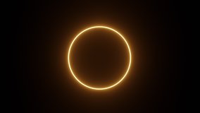 Total solar eclipse 3D animation.  The moon covers the sun. 4k resolution. - Powered by Shutterstock - Get 15% off with code: PIKWIZARD15