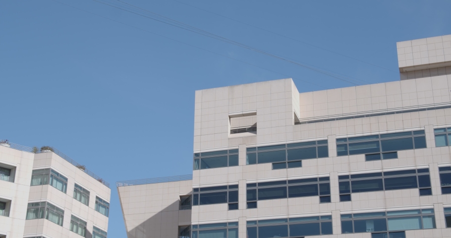 cable car cabin above the hotel in the resort. Cableway