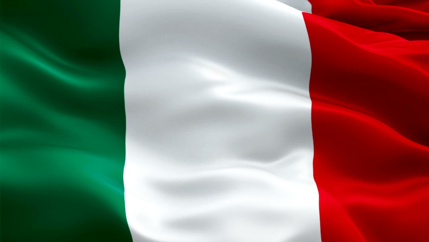 Italian flag. National 3d Italian flag waving. Sign of Italy seamless loop animation Closeup 1080p Full HD 1920X1080 footage video waving in wind. Italian flag HD resolution Background 1080p
 Royalty-Free Stock Footage #1081329881