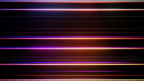 Abstract Animation Of Fast Glowing Lines, Abstract Background Of Lines Moving In Space.