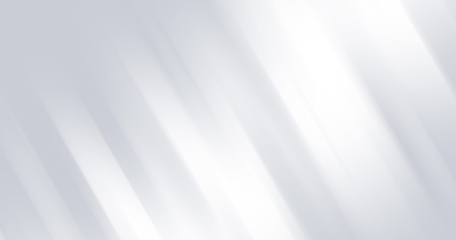 Elegant light grey white seamless looped background. Diagonal white stripes animation. Digital minimal geometric 3d BG. Technology metallic line. Premium luxury design template. Animated soft pattern