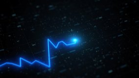 Financial business diagram with charts and stock numbers showing profits and losses over time dynamically. Futuristic Blue HUD Finance Display. Business and finance worldwide grow. Data visualization - Powered by Shutterstock - Get 15% off with code: PIKWIZARD15