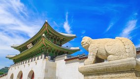 A Time-lapse of Gwanghwamun Gate in Seoul, South Korea - Powered by Shutterstock - Get 15% off with code: PIKWIZARD15