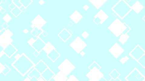 Simple diamond-shaped particle illustration pastel blue 3d render loop