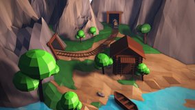 animated low poly landscape scene - Powered by Shutterstock - Get 15% off with code: PIKWIZARD15