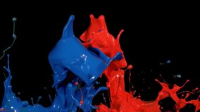 Abstract Liquid Paint Texture. Footage is an amazing organic background for visual effects and motion graphics. Paint Throws, bucket, Splash, Paint splatter. - Powered by Shutterstock - Get 15% off with code: PIKWIZARD15