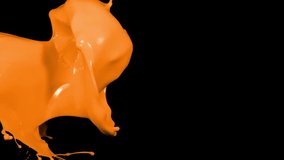 Abstract Liquid Paint Texture. Footage is an amazing organic background for visual effects and motion graphics. Paint Throws, bucket, Splash, Paint splatter. - Powered by Shutterstock - Get 15% off with code: PIKWIZARD15