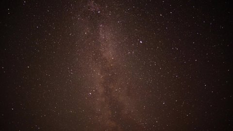 Timelapse of the night sky with the milky way