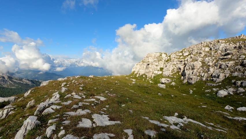 
Alpine Landscape with Clouds - 5K